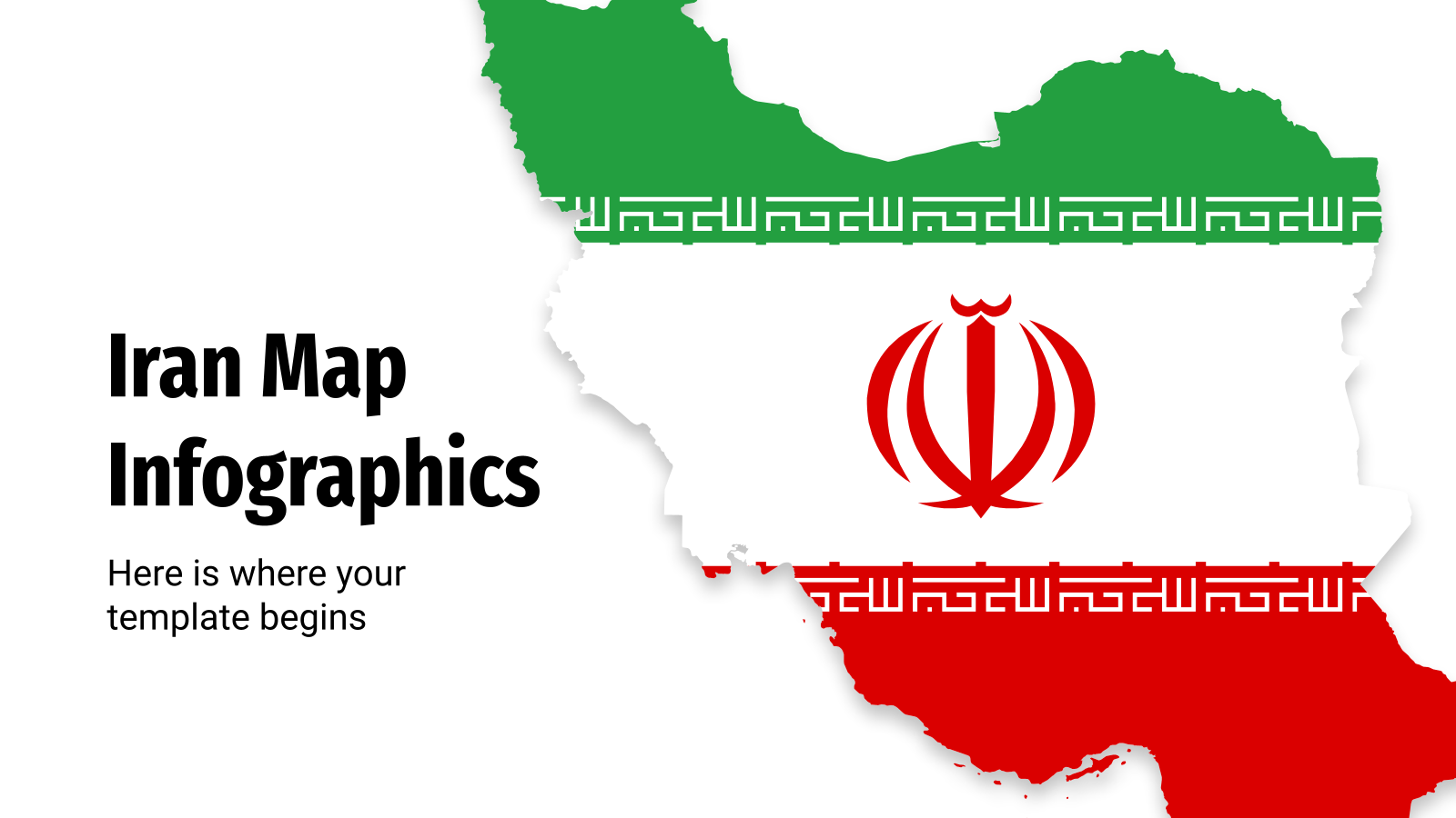 伊朗地图信息图形